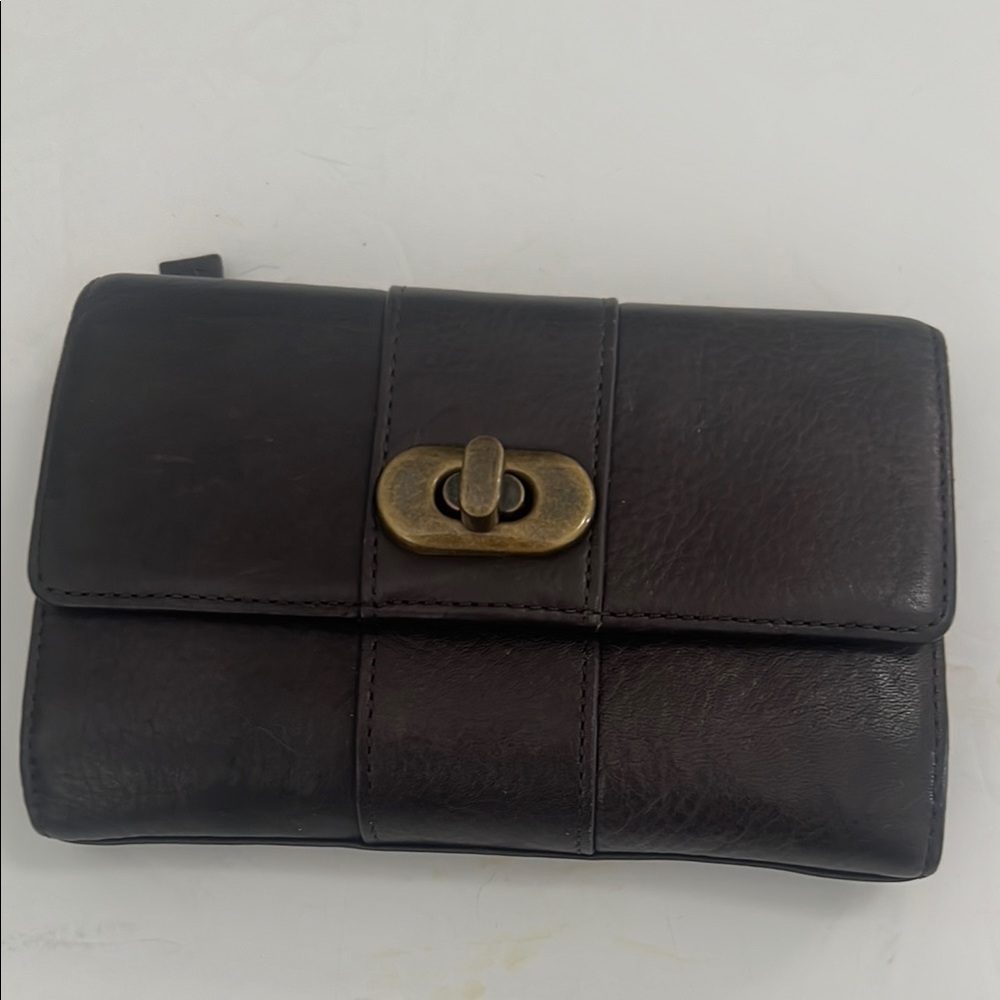 LOFT‎ BROWN LEATHER MULTICOMPARTMENT WALLET NWOT